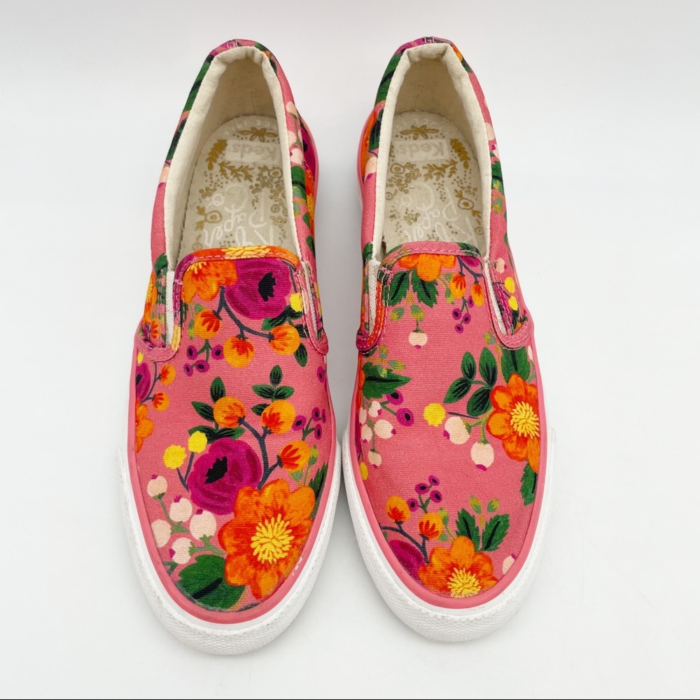 Keds X Rifle Paper Co Slip On Floral Sneaker 6.5 - Picture 5 of 9